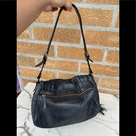 ETRO studded flap leather handbag - Picture 5 of 16